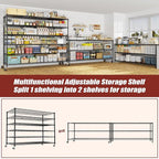 PrimeZone 6 Tier 80.7" H x 55.5" W x 24" D Wire Shelving with Wheels 3600lbs NSF Certified Storage Shelves Heavy Duty Metal Shelf Adjustable Rolling Rack Commercial Garage Restaurant Warehouse 3pcs