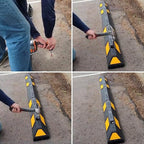 SmartSign Rebar Spikes - Pack of 100, Length 14", Diameter 1/2", Heavy Duty Metal Rebar Stakes for 6ft Parking Curbs/Wheel Stop/Speed Bump, Silver