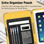 Sooez Toughest Clipboard with Storage, Internal Pen Pouch Included, Letter/ A4 Size, Shockproof Heavy Duty Plastic Clip Boards 8.5x11”, High Capacity Clipboards Box Case for Contractor Trucker Driver