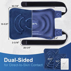 APEXUP Ice Pack for Knee Pain Relief, Large Reusable Wrap After Surgery, Flexible Gel Cold Pack for Injuries, Pain Relief for Back, Shoulder, Elbow, Ankle and Leg (Navy Blue, XXL, 2PK)