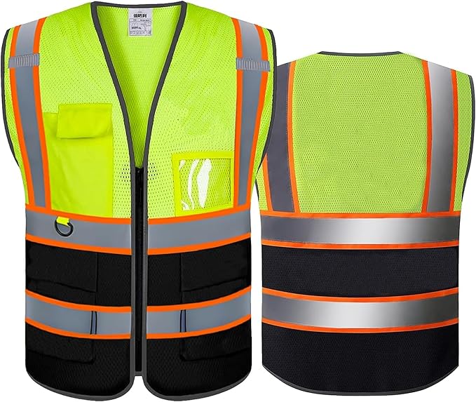 Personalized High Reflective Safety Vest Custom Hi Vis Safety Vest Men Women Construction Workwear Security Vest