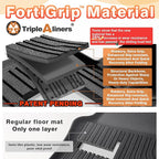 TripleAliners for Tacoma 2024 2025 Double Cab Floor Mats (Fit Auto Trans ONLY) All Weather Floor Liners Compatible with 2024+ Toyota Tacoma Accessories Front & Rear Mats, 3PCS(Not for Hybrid/Manual)