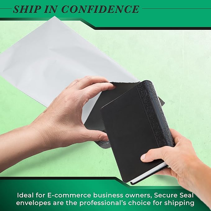 4000 Pack Secure Seal White Poly Mailers - 6x9 Safe Shipping Bags - E-Commerce Self Sealing 2 Mil Poly Envelopes