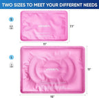 APEXUP Gel Ice Packs for Injuries Reusable, Flexible Double Sided Cold Packs for Injuries, Ice Pack for Knee, Shoulder, Back, Hip, Leg, Arm (Pink, L, 1PK)