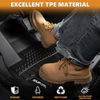 AIPOIL® Floor Mats & Cargo Liner Set for 2024-2025 Subaru Crosstrek/Impreza All Weather Protection TPE Anti-Slip Automotive Full Set Custom Car Mats Accessories - Black