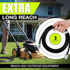 3ft Outdoor/Indoor Extension Cord 12/3 Gauge Extra Heavy Duty 3 Prong SJTW, Waterproof, ETL Listed, Flexible Cold-Resistant Long Power Cord,15A 125V 1875W, Black by LifeSupplyUSA