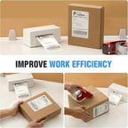 Fanfold 4" x 6" Direct Thermal Labels 4000 Thermal Printer Paper 8 Stacks Shipping Labels