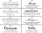 16+ Designs Custom Return Address Labels Roll White Modern Address Set of Return - Custom Personalized Calligraphy & Matte