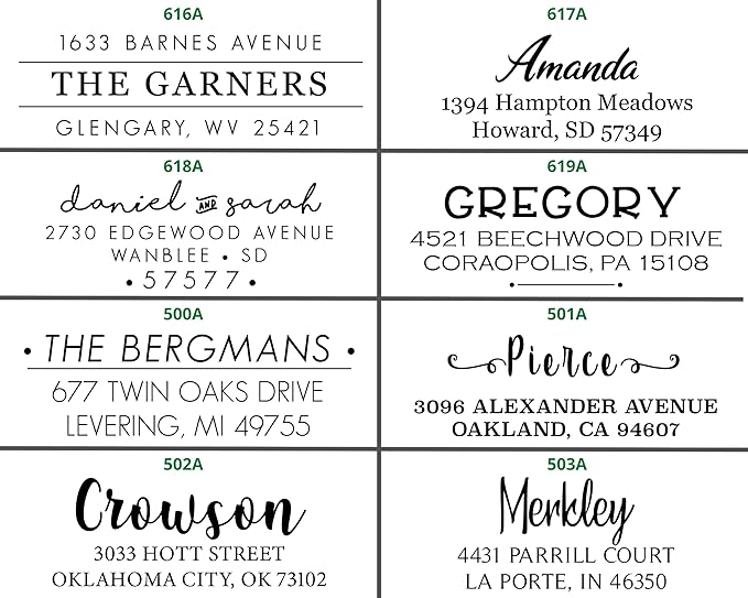 Address Stickers Custom Return Address Labels Roll White Self Adhesive Personalized ActuallyCustom22