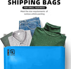 POLYSELLS 200 pcs 10x13 Inches Blue Poly Mailers Shipping Envelopes, Strong Adhesive Sealing, Waterproof, and Tear-resistant Postal Mailing Bags for Small Business, Clothes, Non-Fragile Items
