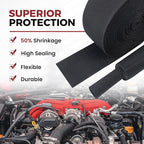 Heat Shrinkable Braided Sleeving 2:1 Ratio- Abrasion Protection Flexibility Wiring Harness Cable Sheath (3/4" ID, 30ft)