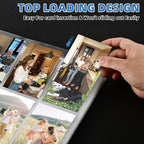 9 Pocket Card Sleeves, Holds 900 Cards, Trading Card Binder Sleeves, 3 Ring 9 Pocket Pages for Sports Cards, Coupons, Game Cards, 50 Pack