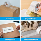 TAPEBEAR Clear Packing Tape 12 Rolls, 1.88" x 55Yards x 2.0mil Thick, Acrylic Adhesive Shipping Tape for Mailing, Sealing, Box Office Moving Packaging, Total 660Yards