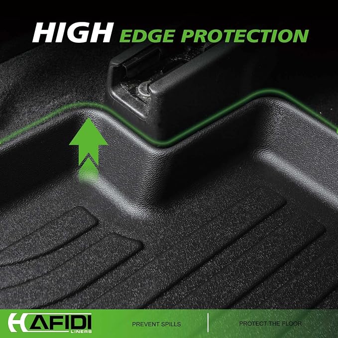 All Weather Car Floor Mats & Cargo Liner for Honda HR-V 2016-2022 (AWD Models) Custom Fit Full Set Accessories - Black