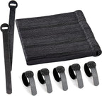 120 x Reusable Cable Ties Black, Adjustable Releasable Hook and Loop Cable Straps for PC Cable Management, Organizing Cords, TV, Desk
