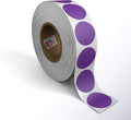 Kenco Color Coding Circle Dot Sticker Labels on a roll (Purple, 1 INCH 1000 Stickers)