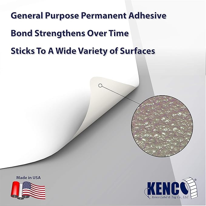 4" X 6" Direct Thermal Perforated Stickers Labels for Shipping Labels, Inventory, and Color Coding - Compatible with Zebra, Rollo, Godex and More (White, 1 Roll)