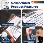 5 Pack 10 Mil 5"x7" Self Sealing Laminating Pouches Self Adhesive Lamination Pouches Clear Laminate Sheets for Photos Office School(No Heat Laminating Sheets & No Laminator Machine Need)