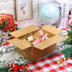 Famagic Small Shipping Boxes 8x6x4 Inch 10 Pack Brown Box Corrugated Cardboard Boxes for Packaging Small Business, Mailing Boxes for Shipping