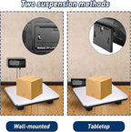 Shipping Scale 660lbs LCD Digital Postal Scale, Stainless Heavy Duty Postage Scale for Packages, 300kg Capacity Platform Scale for Shipping Weighing（14"X 12"）