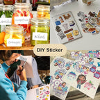 BESTEASY Sticker Paper 8.5" x 11" Full Sheet Label Stickers for Laser & Inkjet Printers, Self-Adhesive Paper Shipping Labels (2000 Sheets,2000 Labels)