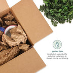 Elementree Paper Bubble Wrap Sheets for Packing, Moving, & Shipping - 12" x 12" x 250' - Eco-Friendly Kraft Bubble Paper - Recyclable Cushioning Wrap - Made in the USA (01913)