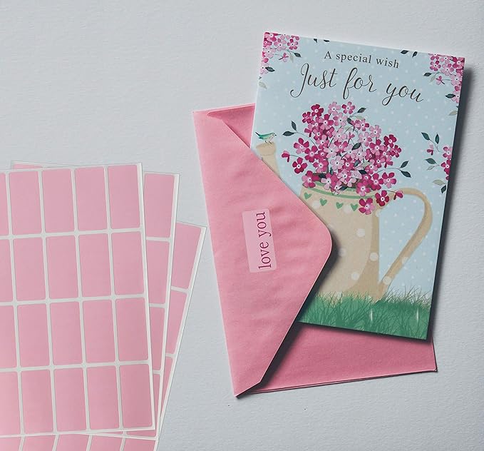 Royal Green Color Code Labels Rectangular 1.57 inch x 0.75 inch Pastel Pink Stickers Rectangular Labels (40mm x 19mm) - 2000 Pack