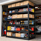 6-Tier Garage Shelves, Metal Shelving Unit, Adjustable Storage Shelves Heavy Duty 36''W*16''D*82''H，Double-Layer Column with Reinforced Ribs Capable of Bearing 3624 Lbs for Garage, Basement, Warehouse