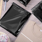 Outus 120 Pcs Poly Mailer Envelope 4 Sizes Shipping Bags Self Adhesive Clasp Envelope Self Adhesive Tear Proof Mailing Covers(13 x 17 In, 15 x 20 In, 16 x 22 In, 18 x 24 in,Black)