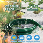HUANCHAIN Indoor Outdoor Green Extension Cord 100 ft Waterproof, 16/3 Gauge Flexible Cold-Resistant Appliance Extension Cord Outside, 10A 1250W 16AWG SJTW, 3 Prong Electric Cable, ETL