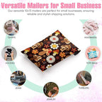 10x13 Poly Mailers – Cottagecore Mushrooms – Waterproof, Tear-Resistant Shipping Bags with Adhesive Seal – 25 Pack – Package Mint