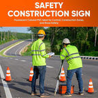 Pyle 18" Traffic Cones 6-Pack, High-Visibility Orange Safety Cones for Parking, Roadwork, Construction and Sports Training, Stackable Design with Heavy-Duty PVC Base, Weather-Resistant
