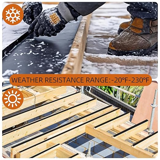 Joist Tape for Decking 4 Inch x 50 Feet 4 Pack, Weatherproof Butyl Sealant Deck Joist Tape，Protects The Top of The Joist, Beam, and Wood