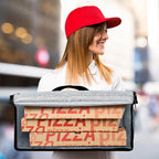 Maxcheck 2 Pcs Insulated Bags for Food Delivery XXXL Large Capacity Hot Grocery Tote Bag Reusable Warming Pizza Catering Carrier for Commercial Travel Lunch Shopping Gifts (Red)