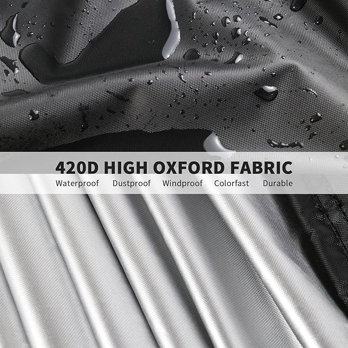 Outdoor Prep Table Cover 48 Inch,Waterproof Patio Stainless Steel Metal BBQ Table Cover All Season Protection for Outdoor Table - 48 x 24 x 35 Inch
