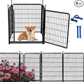 Garden Fencing 40 inch High, Dog Fence Outdoor for Yard, 21"Wide Low Threshold Gate,Heavy Duty Metal Fencing for Garden Beds, Animal Barrier Fence,Flowers Fences Border,4 Panels Total 8.9 Ft