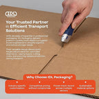Multi-Depth Corrugated Shipping Boxes, 14"L x 12"W x 6"H, 10-Pack - USA-Made Boxes for Moving, Storage & Small Business Packaging - Heavy-Duty Cardboard Bines for Household & Office by IDL Packaging