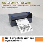 L LIKED 4000 Thermal Shipping Labels 4”x 6”in Fanfold, Permanent Adhesive, Perforated Line Labels Compatible with Direct Thermal Printings (1 Stack, 4000 Labels/Stack)
