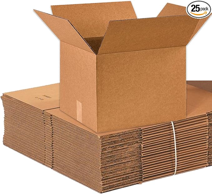 BOX USA Shipping Boxes 16"L x 14"W x 12"H, 25-Pack Medium Corrugated Cardboard Boxes for Shipping, Mailing, Packing, Packaging and Storage