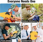 Sooez Toughest Clipboard with Storage, Internal Pen Pouch Included, Letter/ A4 Size, Shockproof Heavy Duty Plastic Clip Boards 8.5x11”, High Capacity Clipboards Box Case for Contractor Trucker Driver