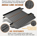 TripleAliners Truck Bed Mat Compatible with 2019-2024 2025 2026 Chevy Silverado/GMC Sierra 1500 Accessories 5'8'' Vehicle Bed Perfectly Flush All Weather Protection TPE Heavy Duty Pickup Cargo Mat