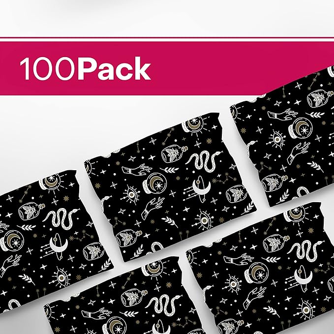 10x13 Poly Mailers – Celestial Magic – Waterproof, Tear-Resistant Shipping Bags with Adhesive Seal – 100 Pack – Package Mint