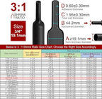 Chanzon 3:1 Ratio 3/4" (19.1mm) Heat Shrink Tubing - Marine Grade Waterproof Adhesive Lined - 4Ft Roll (1.22M Total Length) Black Polyolefin Sleeving Wrap Shrinking 3 to 1 Ratio 1pcs