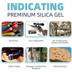 Silica Gel 4 LBS, Indicating Silica Gel (Blue to Pink), Reusable Silica Gel Desiccant Dehumidifier