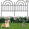 Decorative Garden Fence, 32 Panels No Dig Fence 45.3ft(L) x13in(H) Animal Barrier for Dog Rabbit, Arched Flower Bed Wire Border Rustproof Metal Panel Fencing for Yard Patio Outdoor Decor