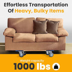 Heavy Duty Furniture Dolly Fully Assembled with Four Wheels- 30" x 18"- 900 Pound Capacity for Easy Moving and Transport