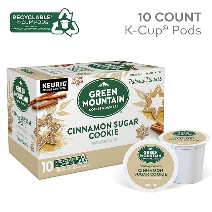 Green Mountain Coffee Roasters Cinnamon Sugar Cookie Coffee, 10 Count