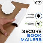 White Mailing Boxes 12"x10.5"x2", Pack of 75, USA-Made - Strong, Easy to Fold Cardboard Boxes for Secure Storage, Shipping and Moving - Water-Resistant and Snug Fit Cardboard Mailers by IDL Packaging