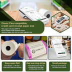 Thermal Paper Roll for Clover Flex Receipt Paper 2 1/4 x 55 (20 rolls)