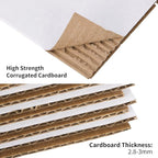 FARRAY Shipping Boxes 4x4x4 inches (Inner Size), 50 Pack Sturdy Kraft Corrugated Small Cardboard Boxes for Mailing Packing,White